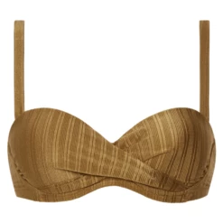 Dull Gold Multiway Bikini Oberteil