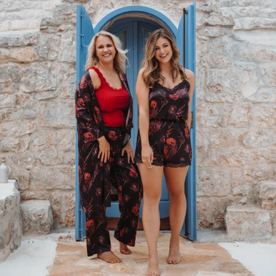 Midnight Rose Pyjama Top – Bild 4