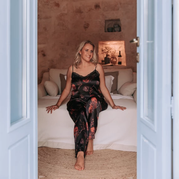 Midnight Rose Pyjama Top – Bild 3