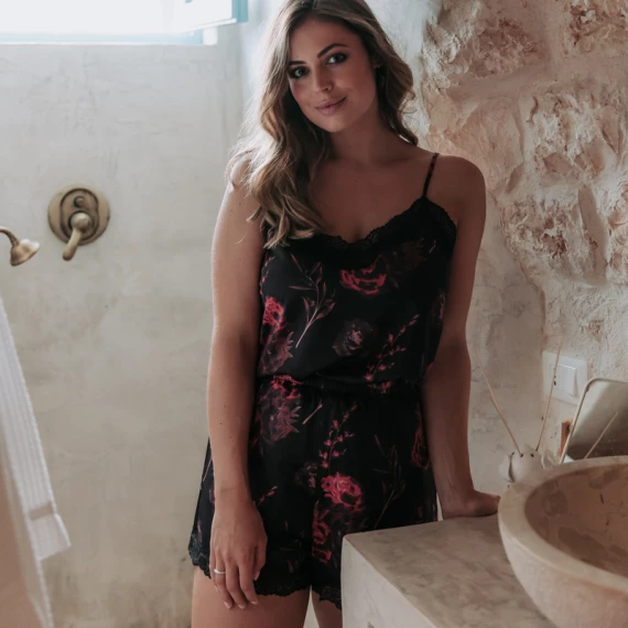 Midnight Rose Pyjama Top – Bild 2