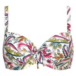 Wajang Floral Vorgeformtes Bikini Oberteil